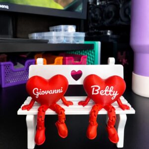 Corazones Personalizados en Impresión 3D